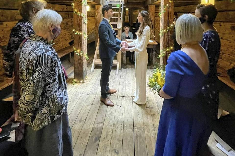 A small ceremony