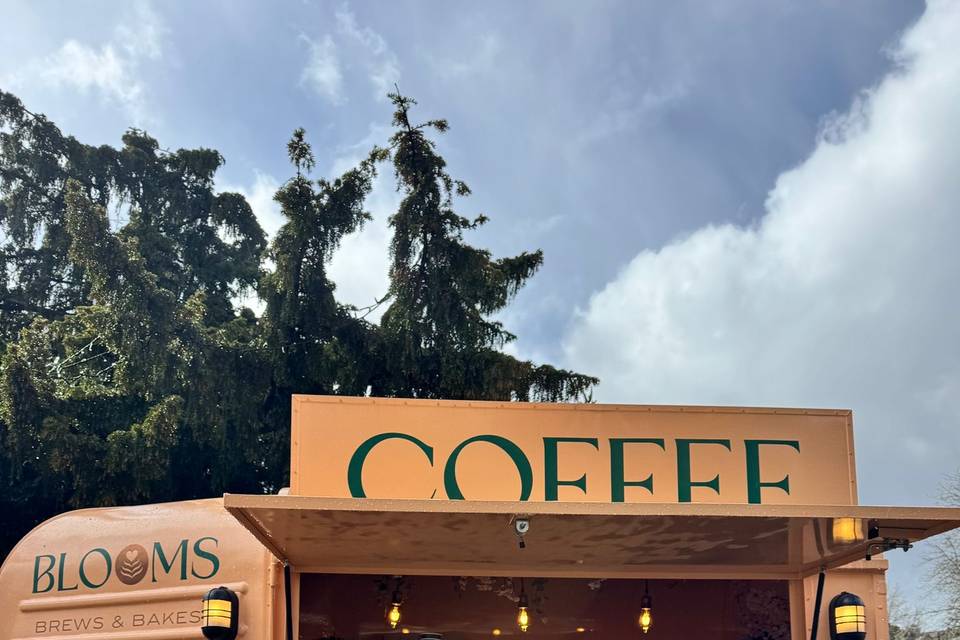 Blooms coffee trailer