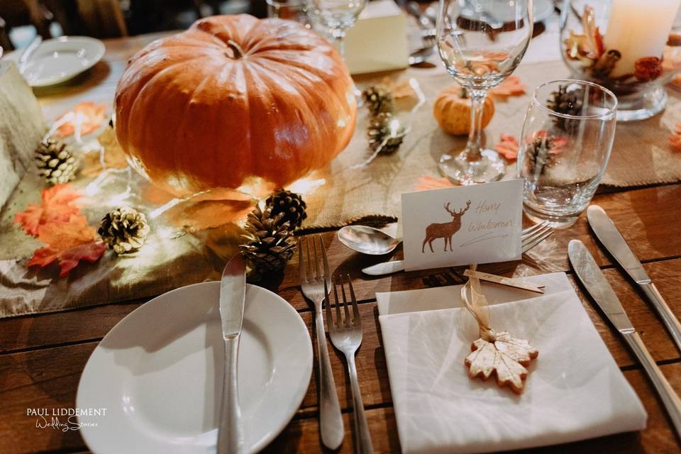 Table Decor Autumn Wedding 2018