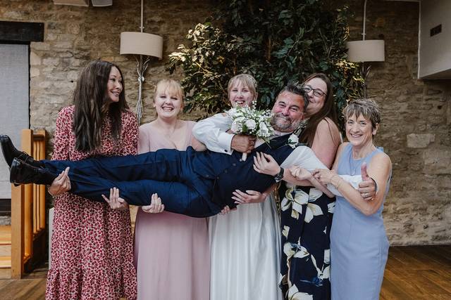 Carrying the groom