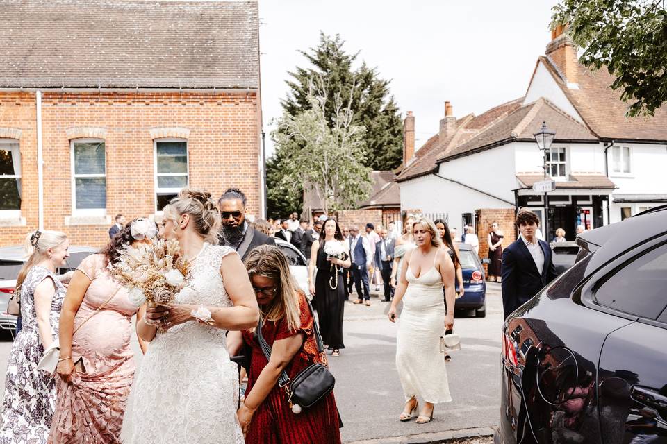 The wedding guests