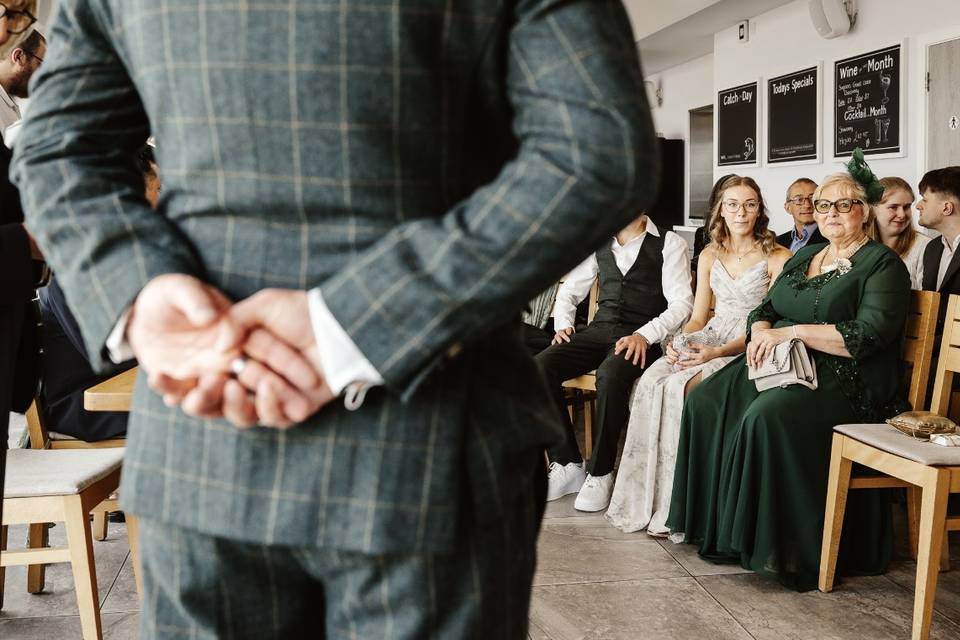 Waiting for the bride