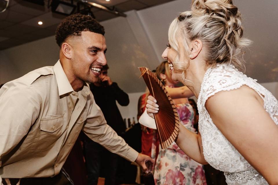 Bride and Don dancing