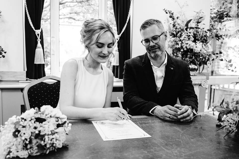 Bride and groom
