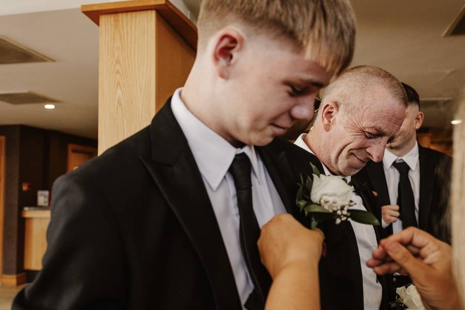 Son and buttonhole