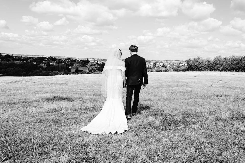 Bride & Groom walk
