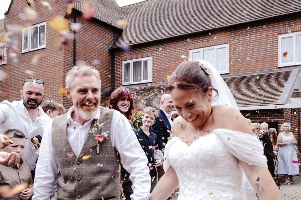 The confetti walk