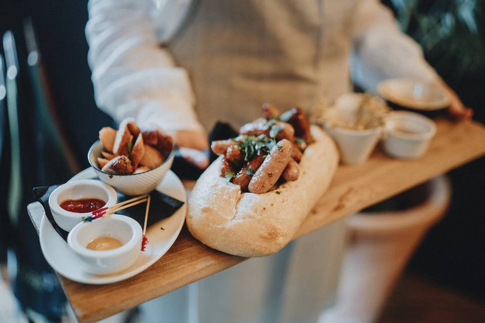 Sausages in honey and mustard