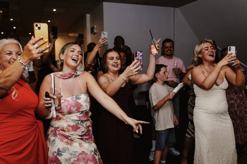 Enjoying the party