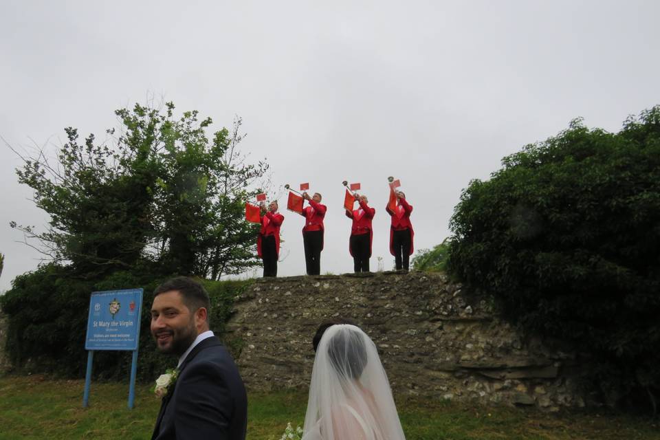 Wedding, Roman Fort’s ramparts