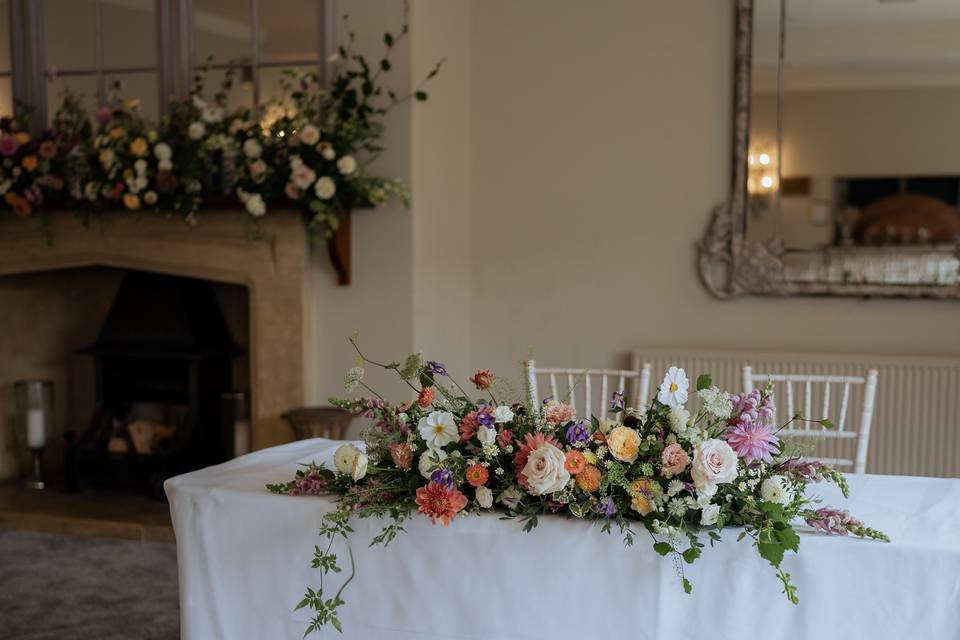 Long and Low Table Flowers