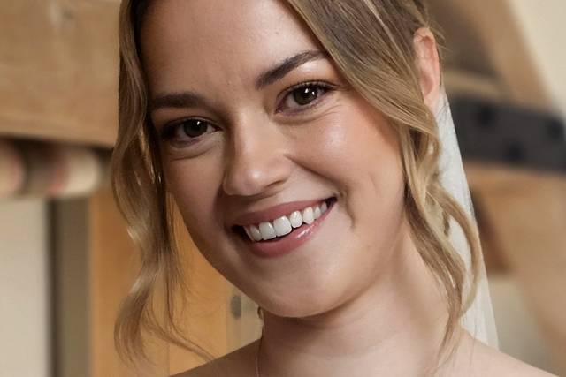 Bride hair and makeup