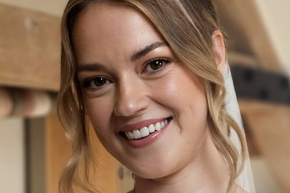 Bride hair and makeup
