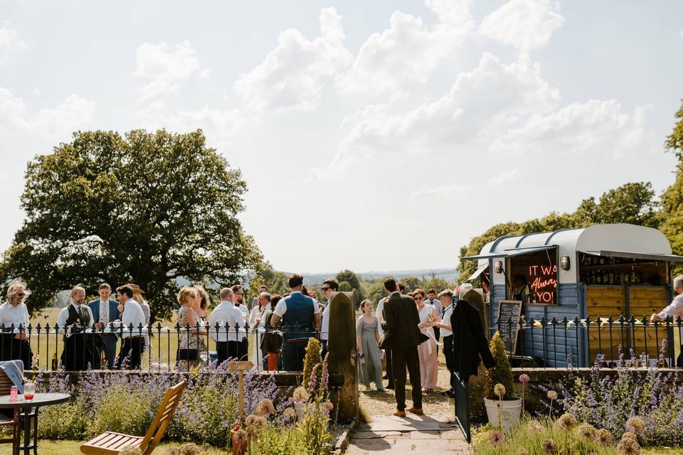 Guests enjoying the park