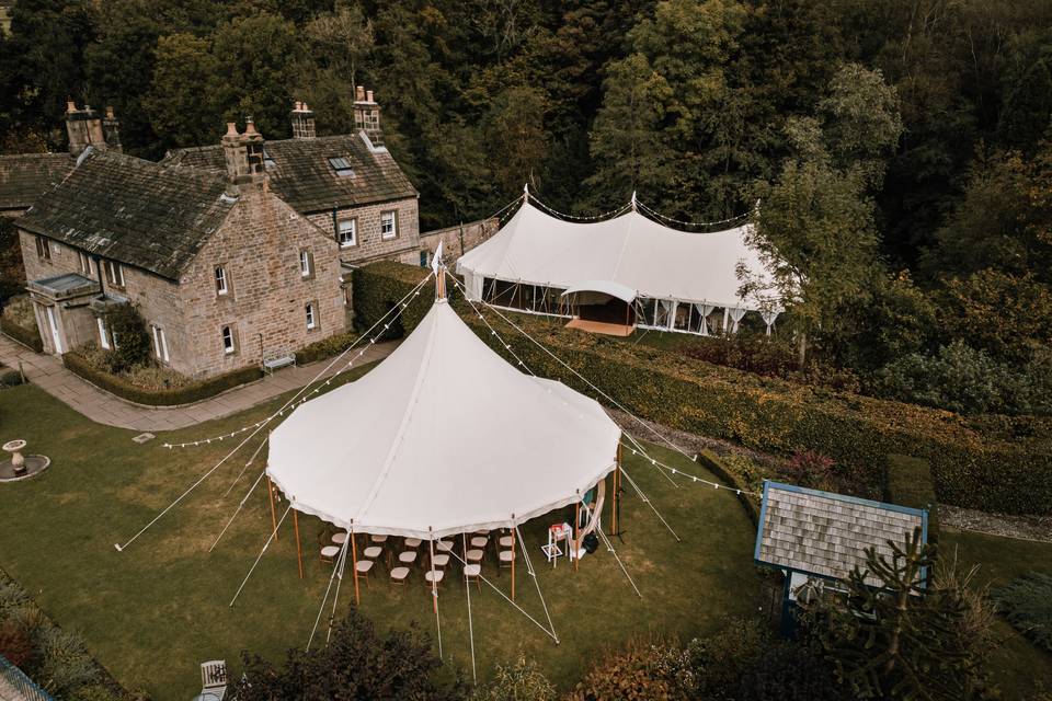 Drone shot of Heathy Lea