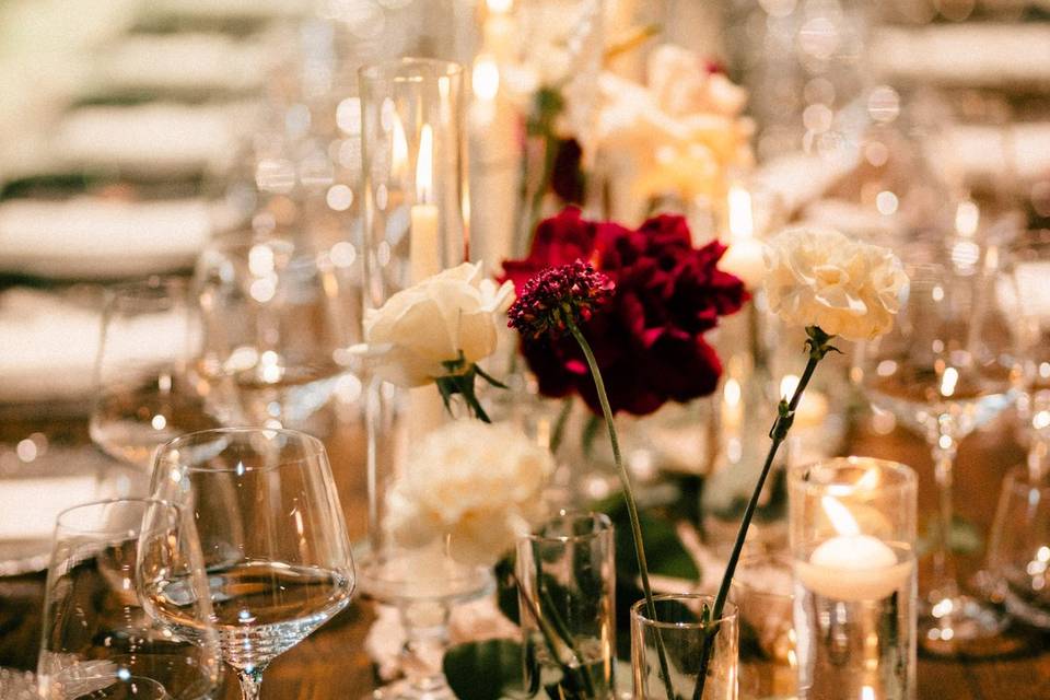 Wedding table in Tuscany