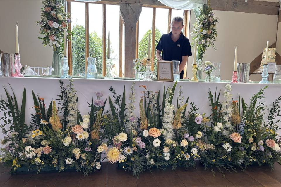 Top table