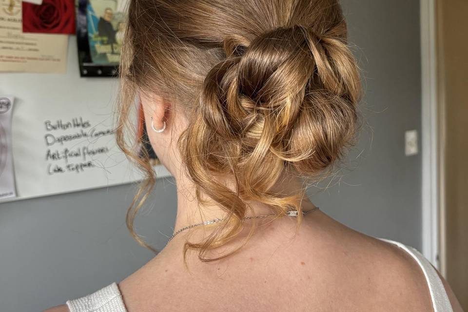 Boho Bun - Bridal Trial