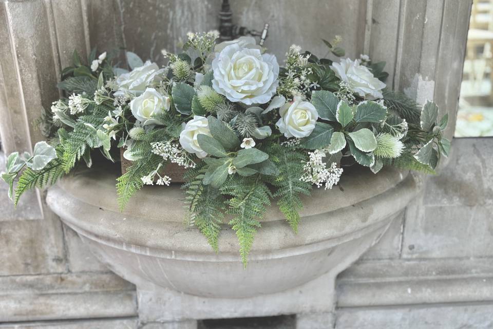 Real life silk arrangements.