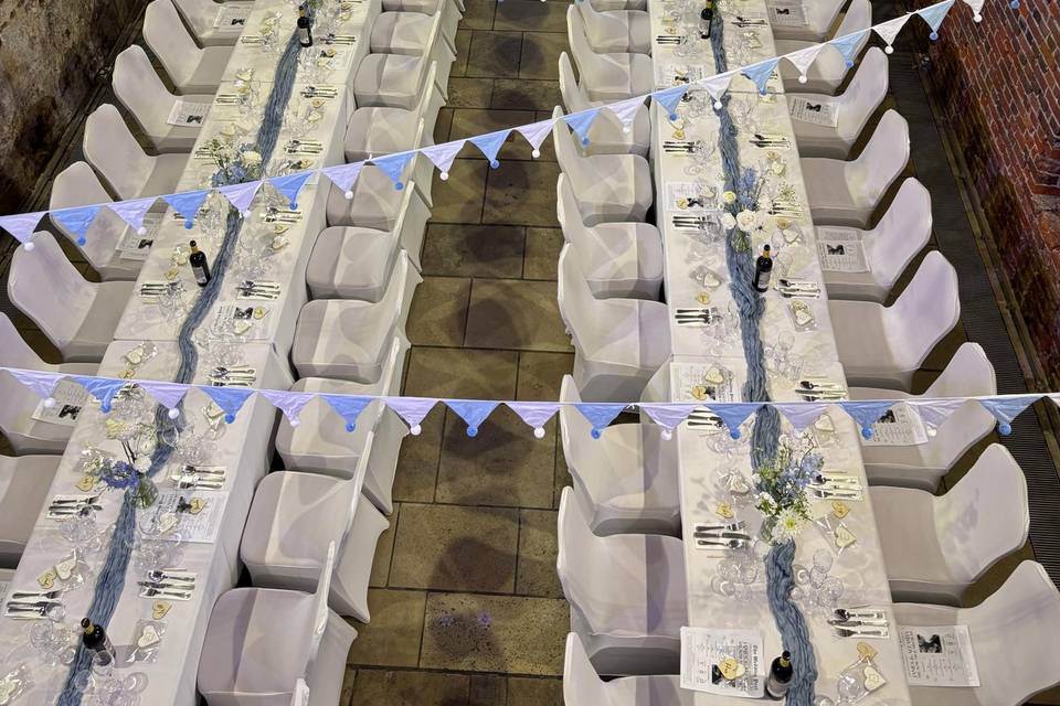The wedding breakfast.