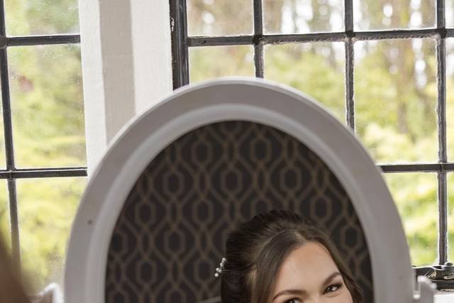 Hair makeup shot wedding