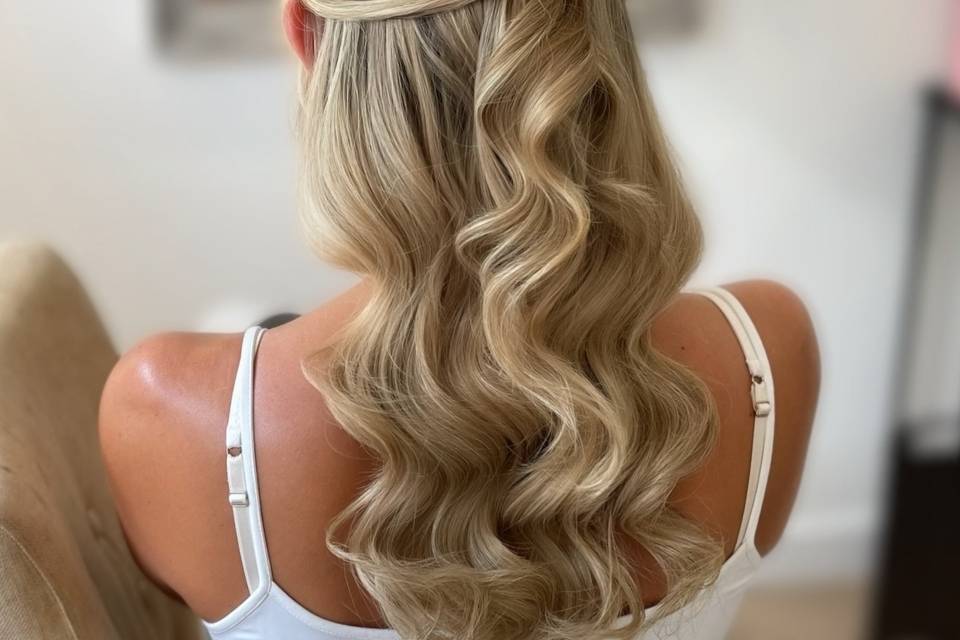 Half up style