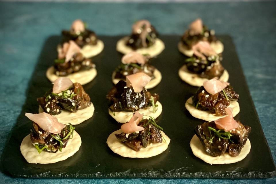 Miso Aubergine Canape