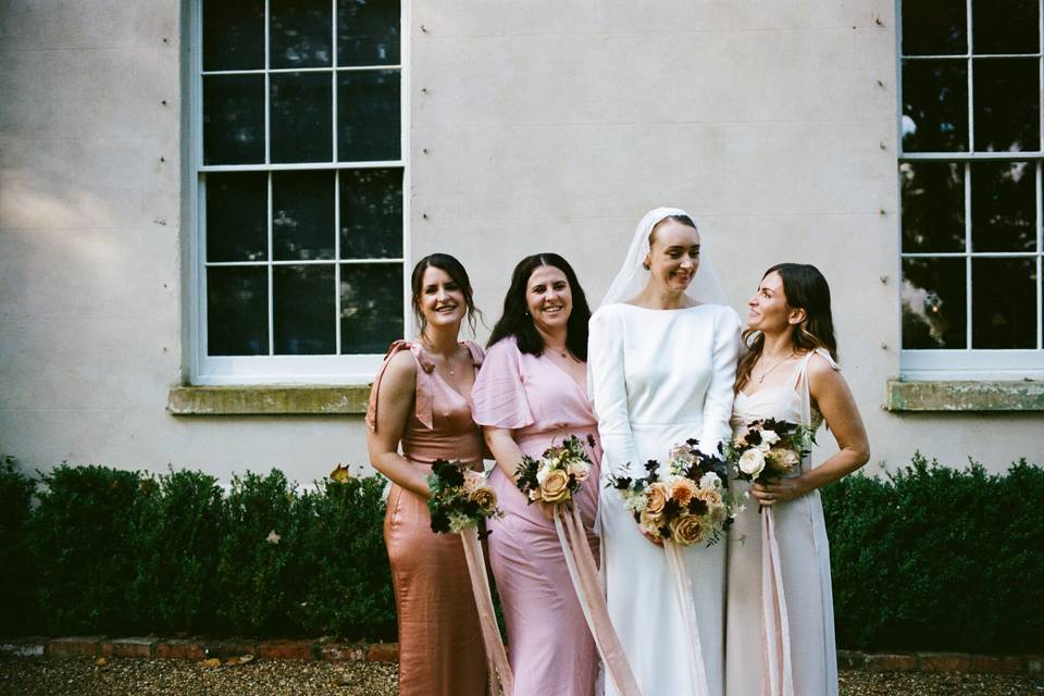 Bride and bridesmaids aswarby