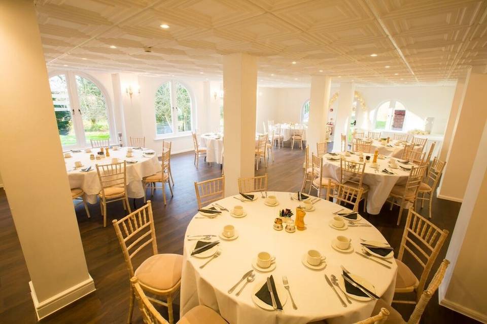 Wedding breakfast room