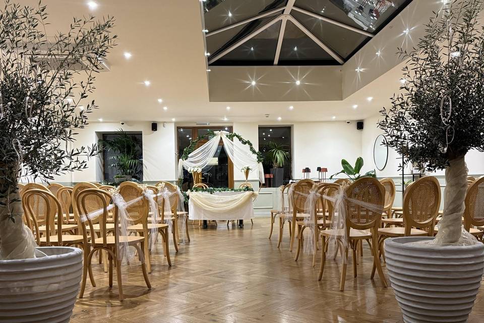 Ceremony set up example