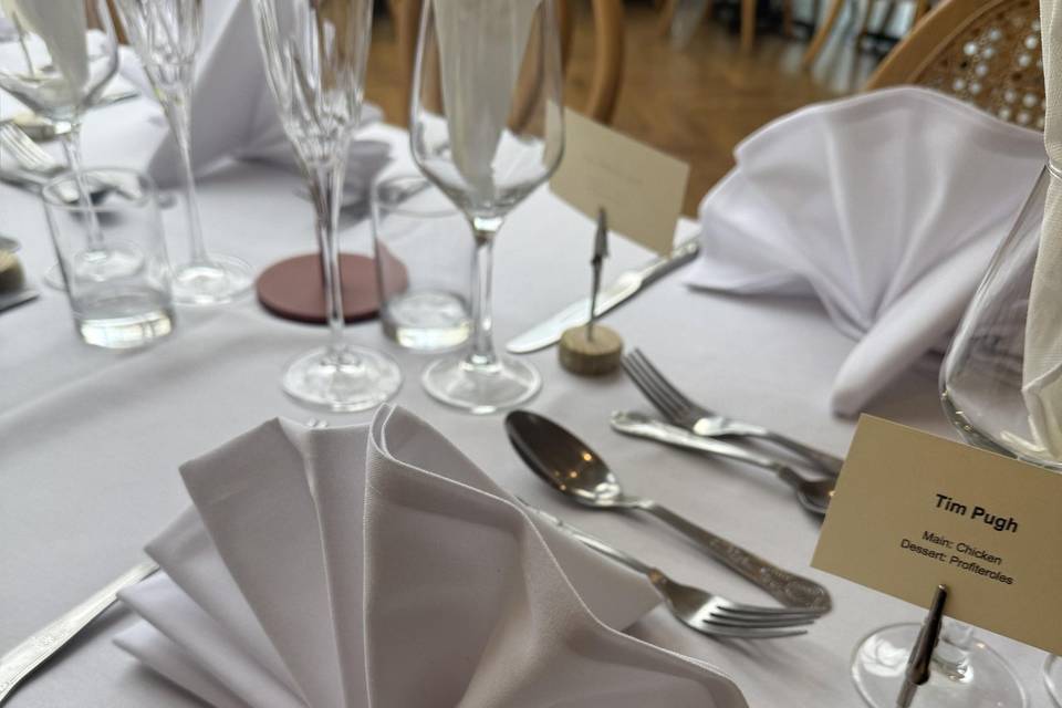 Table set up
