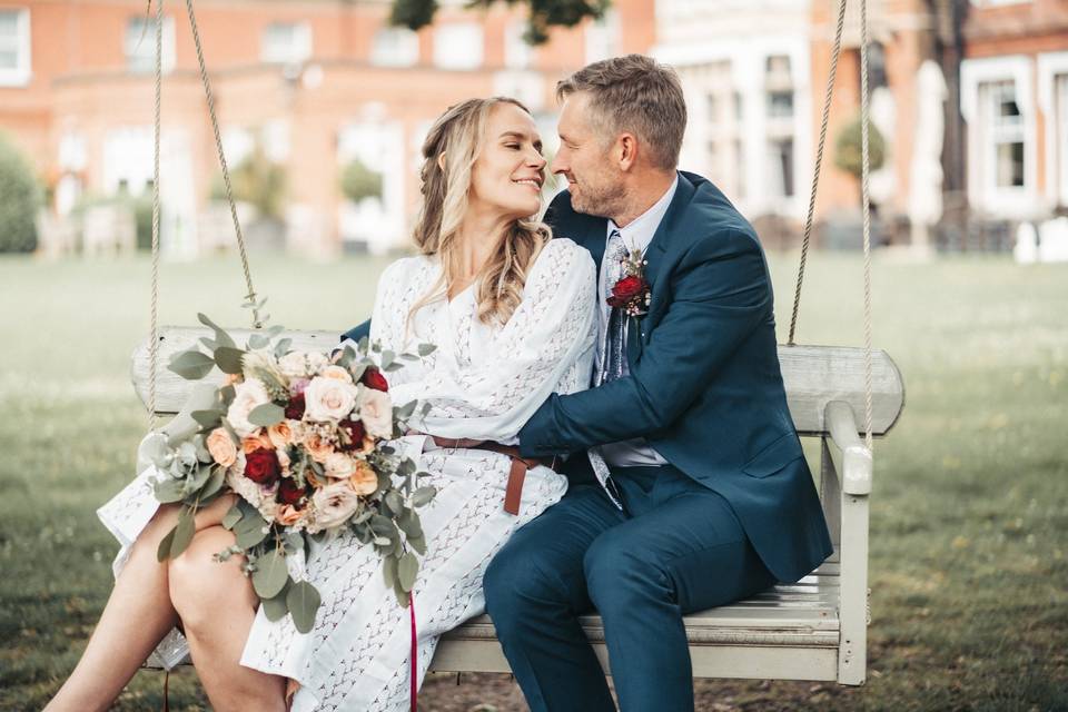 Meaningful bridal bouquet