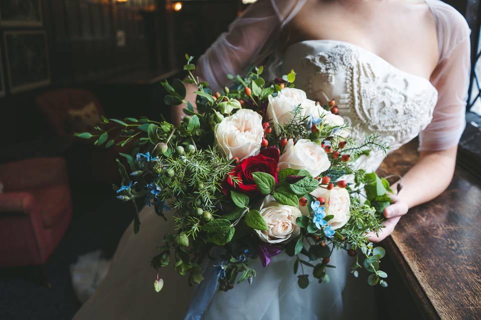Winter secret garden bouquet