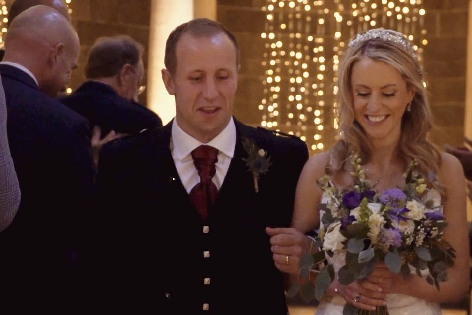 4K walk down the aisle