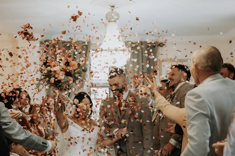 Confetti at Stanton Manor