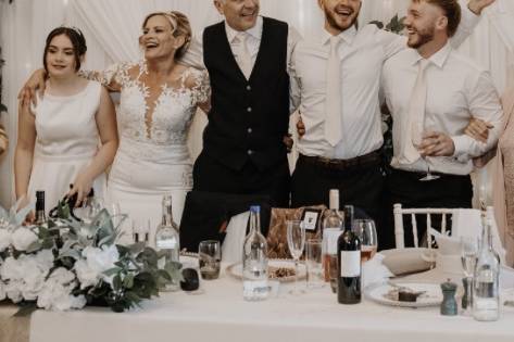 Backdrop with lights