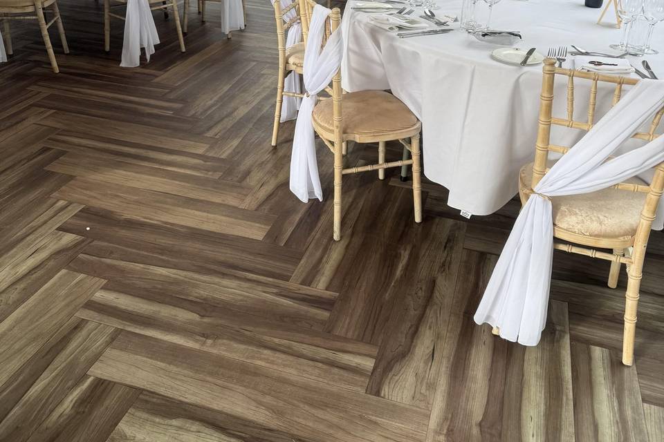 White wedding styling