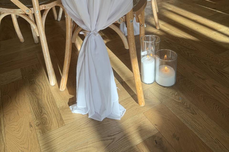 Gorgeous white drapes