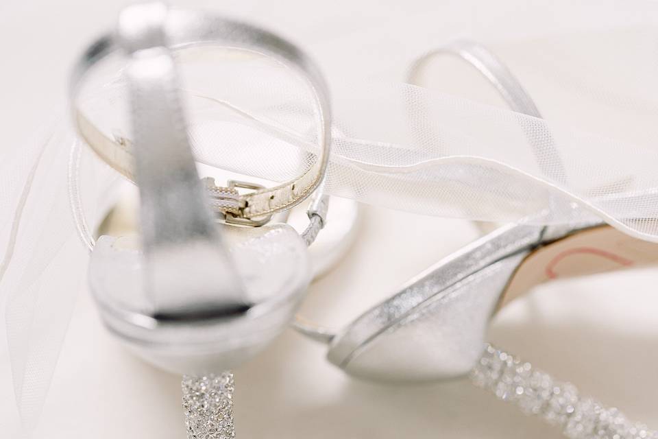 Brides wedding shoes