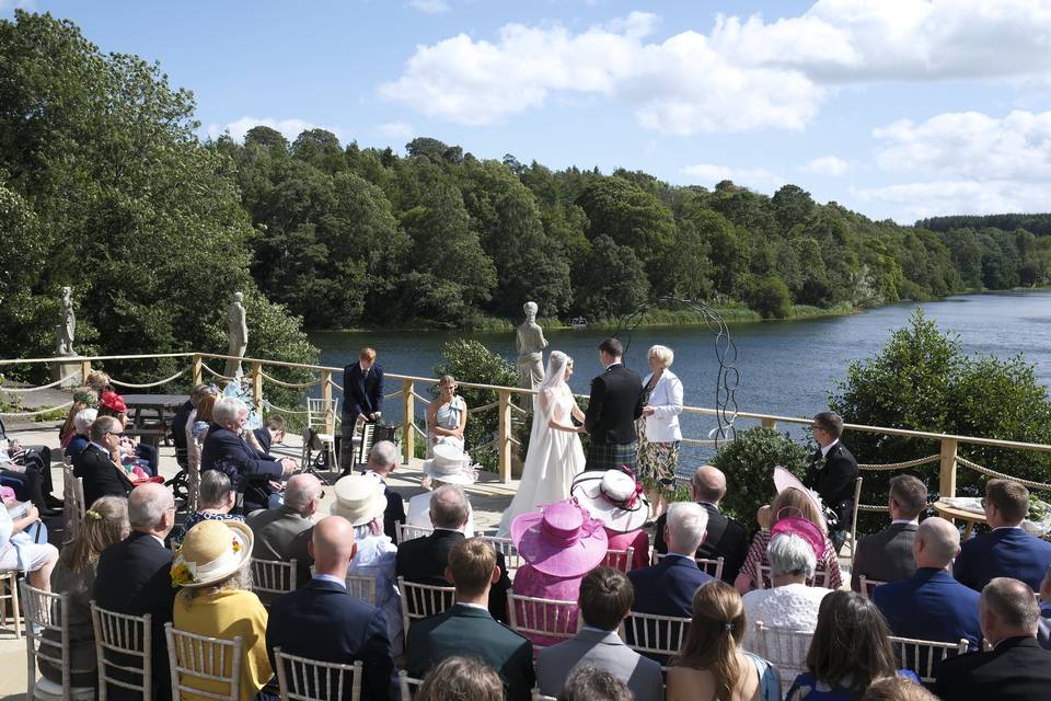 Ceremony on the terrace