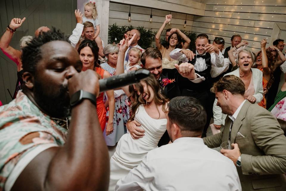 packed dance floor, of course!