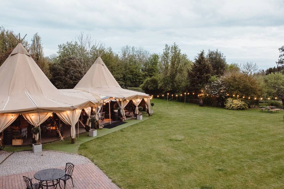 The Tipis Exterior