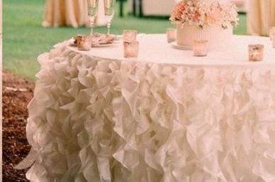 Essex Wedding Venue Decor Ideas - Table Skirts