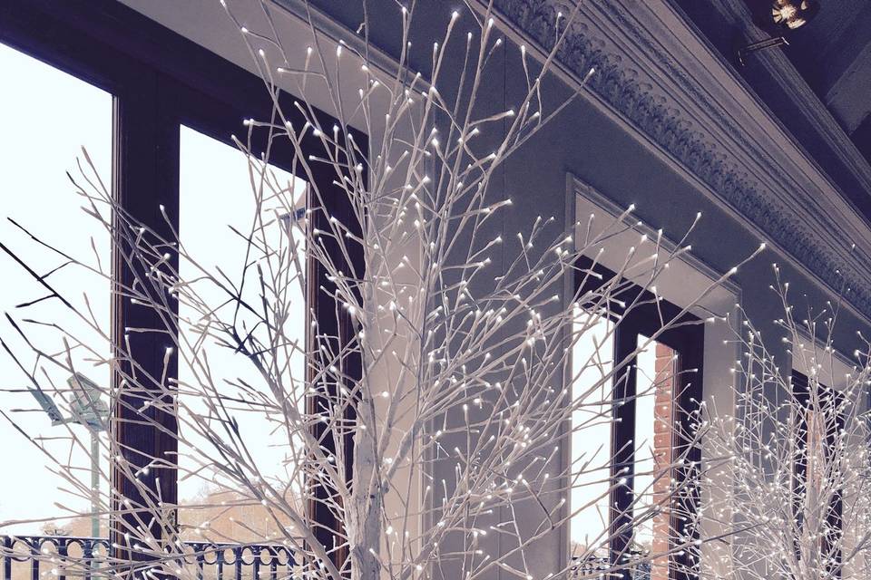 Essex Wedding Venue Decor Ideas - 7ft LED Trees