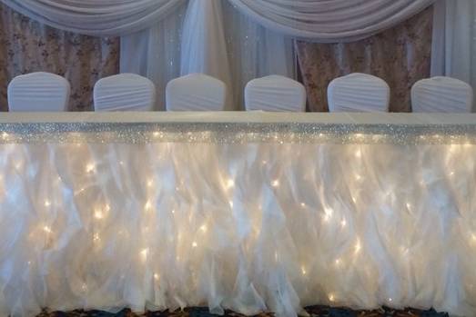 Essex Wedding Venue Decor Ideas - Table Skirts