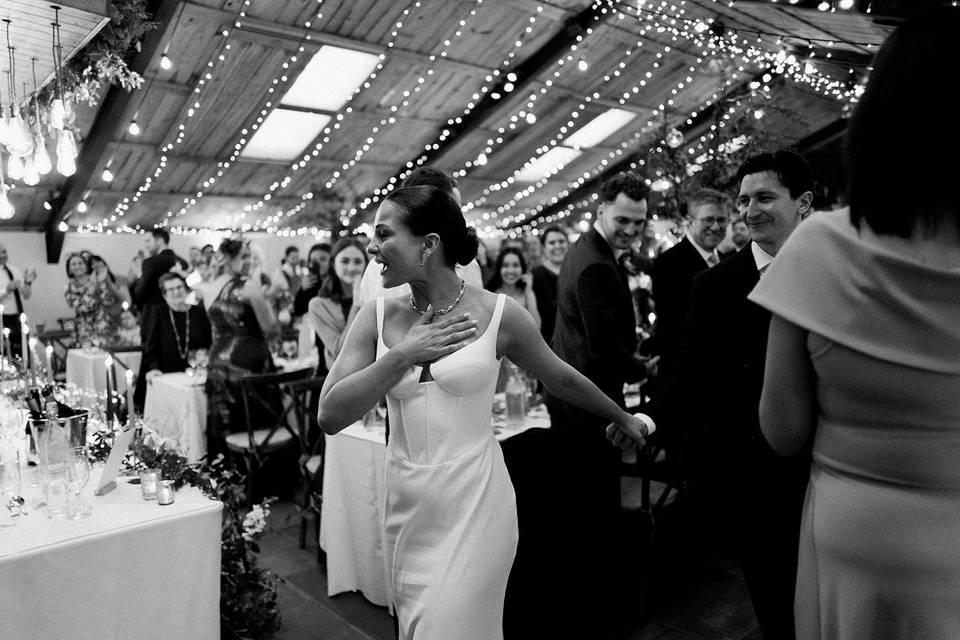 Dancing to the top table