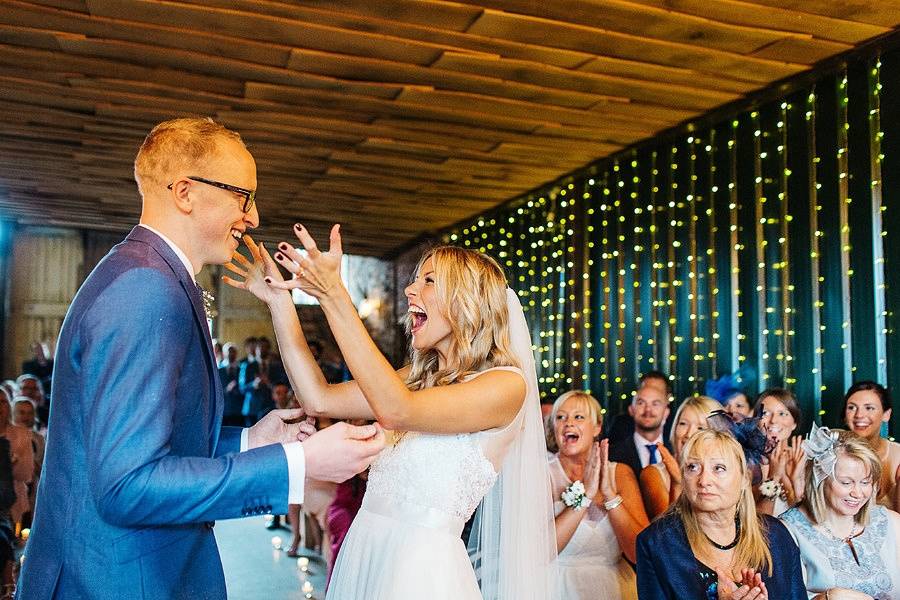 The bride and her father