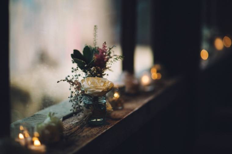 Flowers in the ceremony room