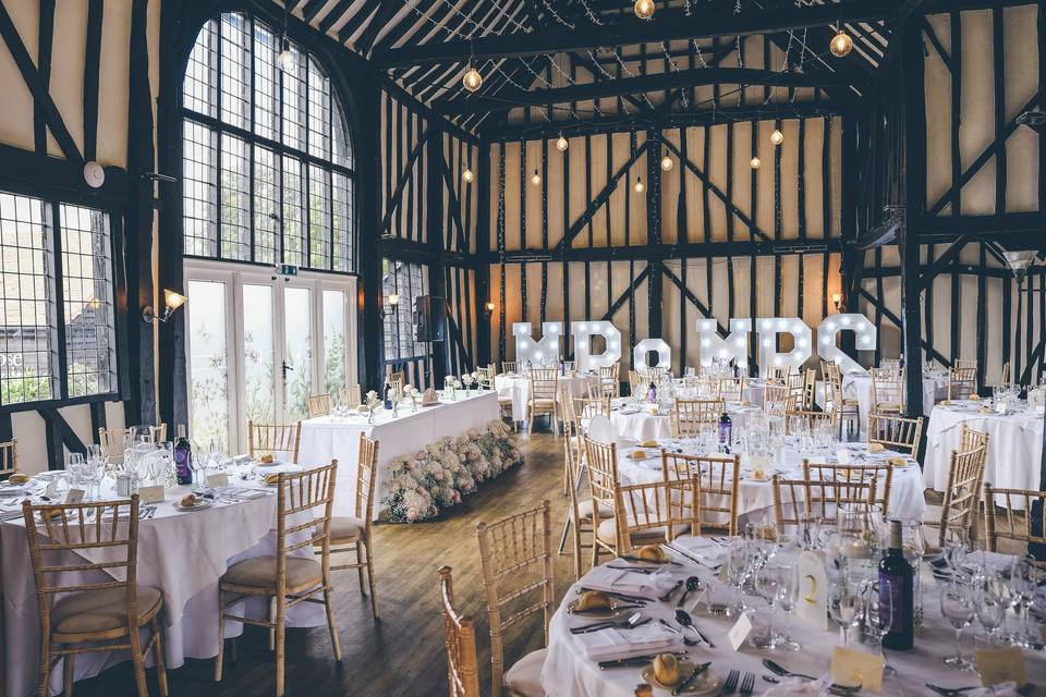 Wedding Breakfast Set Up