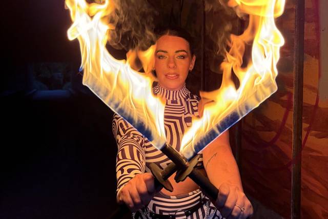 Fire performers
